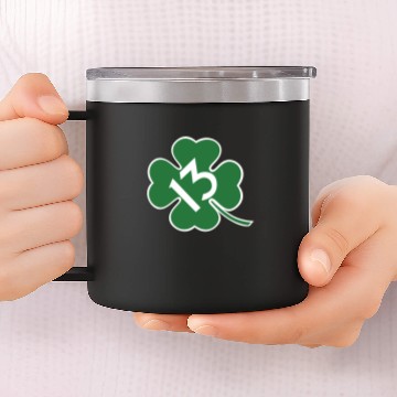 Discover Lucky 13 shamrock 14oz Stainless Steel Tumblers