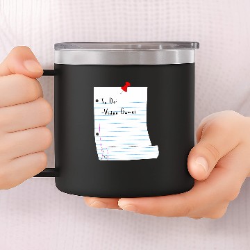 Discover To Do Video Games Zip 14oz Stainless Steel Tumblers