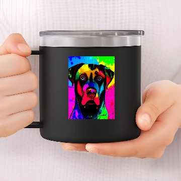Discover Labrador Lab Dog Labrador Pop Art Design Gradient 14oz Stainless Steel Tumblers