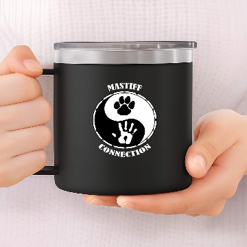 Discover Mastiff Connection Dad Mom Mastiff 14oz Stainless Steel Tumblers