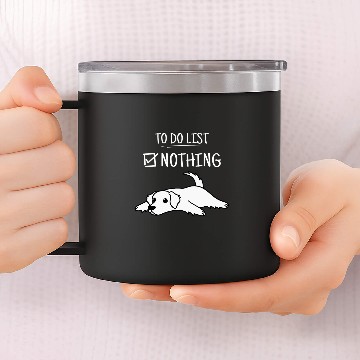 Discover To Do List Great Pyrenees Dog 14oz Stainless Steel Tumblers