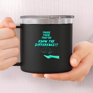 Discover Their There and Theyre English Teacher Correct Grammar Baseball Tees 14oz Stainless Steel Tumblers