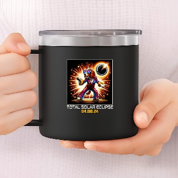 Discover Welsh Springer Spaniel Dog Dancing Disco Solar Eclipse 1 Baseball Tees 14oz Stainless Steel Tumblers