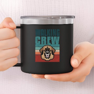 Discover Walking Crew Leonberger Baseball Tees 14oz Stainless Steel Tumblers