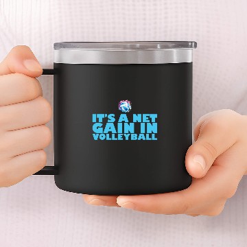 Discover Volleyball Player Coachs Training Game Beach Volleyball 7 14oz Stainless Steel Tumblers