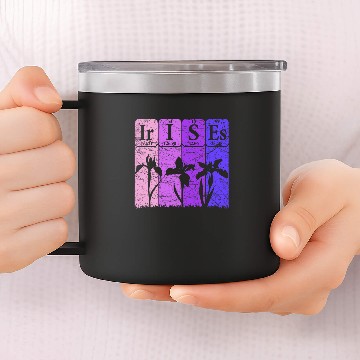 Discover Irises Periodic Table Elements Florist Irises Flowers Lover Zip 14oz Stainless Steel Tumblers