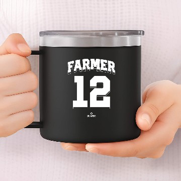 Discover Kyle Farmer 12 Minnesota MLBPA Zip 14oz Stainless Steel Tumblers