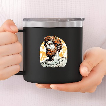 Discover Marcus Aurelius 80s Retro 14oz Stainless Steel Tumblers