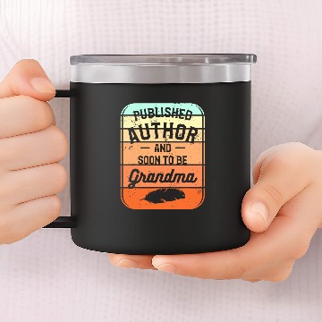 Discover Published Author And Soon To Be Grandma 1 14oz Stainless Steel Tumblers