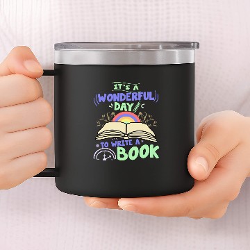 Discover Writing Author Book Writer 14oz Stainless Steel Tumblers