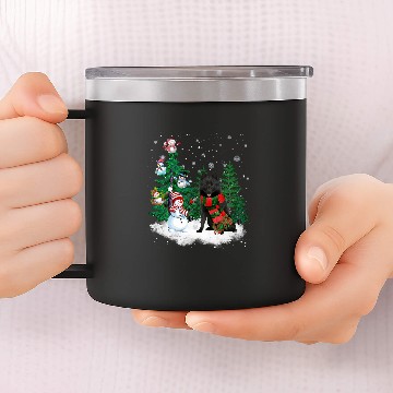 Discover Schipperke Dog Christmas Snowman xmass Tree Pajama Baseball Tees 14oz Stainless Steel Tumblers