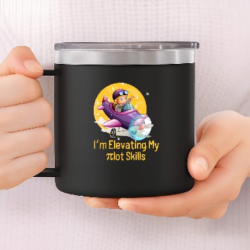 Discover Funny Happy Pi Day Math Nerd Future Pilot 314 Number Symbol 14oz Stainless Steel Tumblers