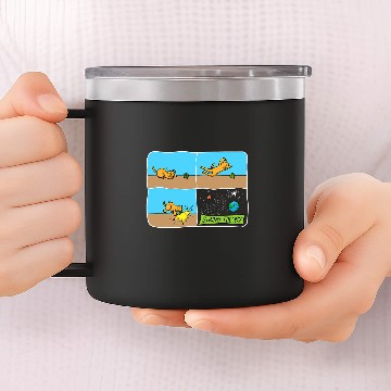 Discover Physics Teacher Physical Science Professor Cat Owner 14oz Stainless Steel Tumblers