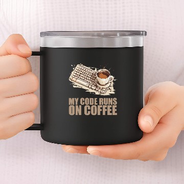 Discover caffeines Coder Software Developer Engineer Coffee Programmer 42 Zip 14oz Stainless Steel Tumblers