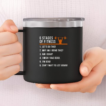 Discover Weight Training Bodybuilding Powerlifting Weightlifting Zip 14oz Stainless Steel Tumblers