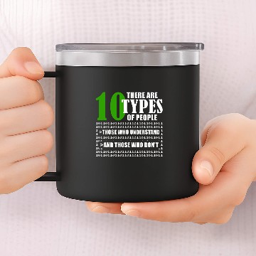 Discover Binary Code Funny Programmer Saying Coding 14oz Stainless Steel Tumblers