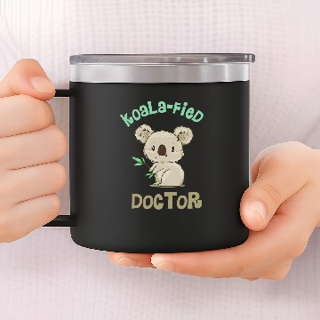 Discover Funny Koala Doctor Med Student Graduation Gift Idea 14oz Stainless Steel Tumblers