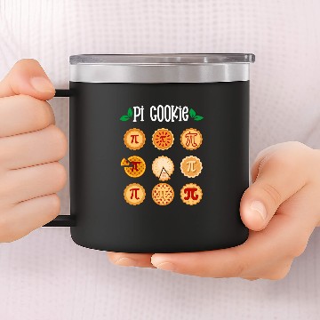 Discover Pi Cookie Different Pie Math Day Mathematics Happy Pi Day 14oz Stainless Steel Tumblers
