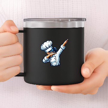 Discover Womens Chef Dabbings Chief Cook Lover Cooking Funny Chef Baseball Tees 14oz Stainless Steel Tumblers