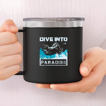 Discover Dive into Paradise 14oz Stainless Steel Tumblers