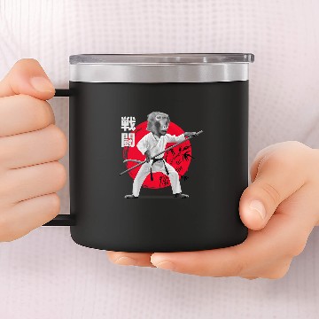 Discover KARATE MONKEY 14oz Stainless Steel Tumblers