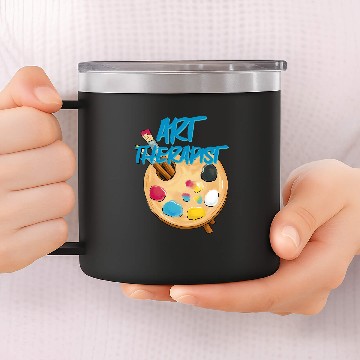 Discover Art Therapy Creative Therapeutic 7 Zip 14oz Stainless Steel Tumblers