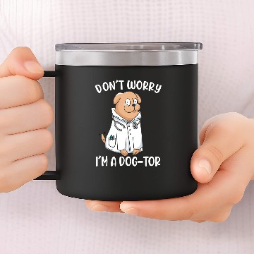 Discover Dog Labrador Veterinarian Doctor 14oz Stainless Steel Tumblers