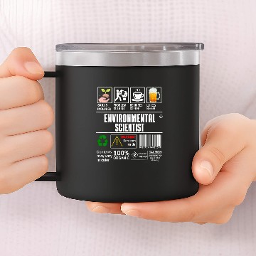 Discover Environmental Scientist Facts Scientist Student Beer 14oz Stainless Steel Tumblers