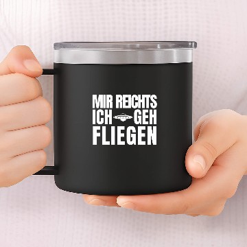 Discover Mir Reichts Ich Geh Ffliegen Helicopter Pilot Saying Baseball Tees 14oz Stainless Steel Tumblers