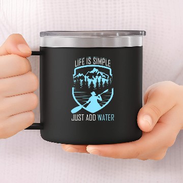 Discover kayak boat canoe water sport 14oz Stainless Steel Tumblers