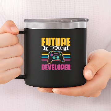 Discover Future Game Developers Computer Nerd Programmers 14oz Stainless Steel Tumblers
