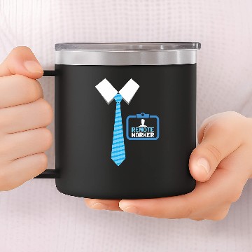 Discover Remote Worker Work From homes Gift Zip 14oz Stainless Steel Tumblers