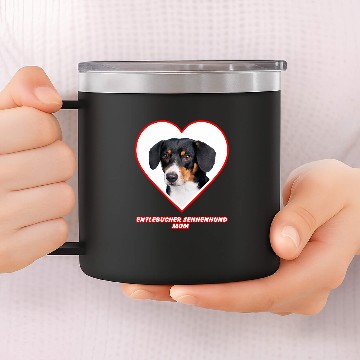 Discover Entlebucher Sennenhund Dog Mom 14oz Stainless Steel Tumblers