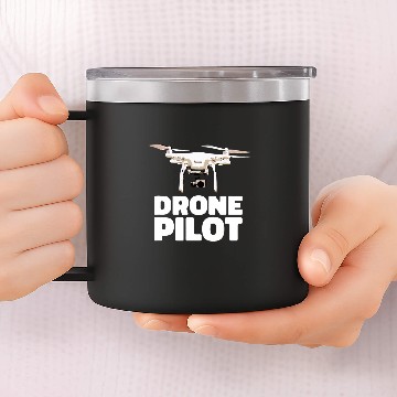Discover Drone Life Pilot Quadcopter RC 14oz Stainless Steel Tumblers