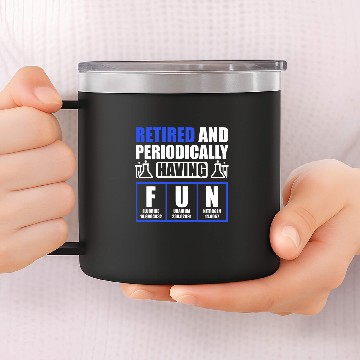 Discover chemicals Engineer Retired Retirement Engineering 4 14oz Stainless Steel Tumblers