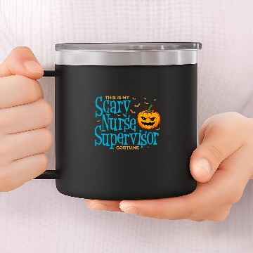 Discover This is Scary nurses Supervisor Halloween s For Women Baseball Tees 14oz Stainless Steel Tumblers