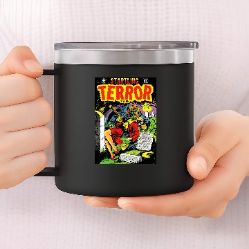 Discover Halloween Horror vintages Werewolfs Comic Book Retro Scary 1 14oz Stainless Steel Tumblers