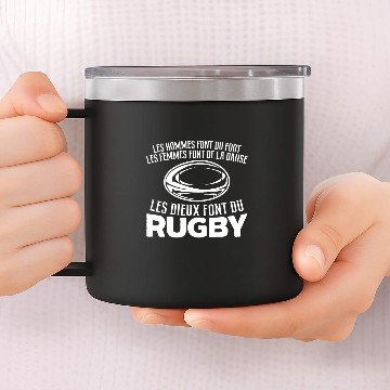 Discover Les Dieux Font Du Rugby XV De France Rugby Gift 14oz Stainless Steel Tumblers