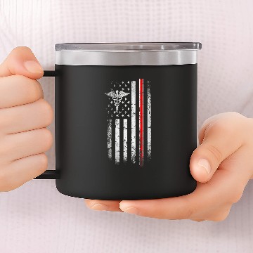 Discover Firefighter Med School Nursing Student Team nurses Crew 14oz Stainless Steel Tumblers