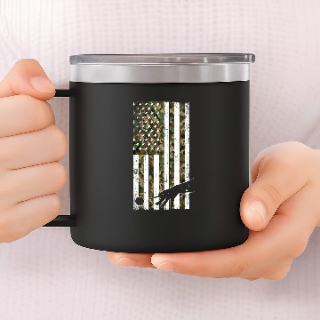 Discover Billiards Pool Player Ball American Flag vintages Camo Baseball Tees 14oz Stainless Steel Tumblers