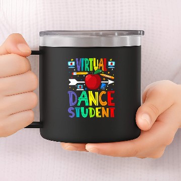 Discover Virtual Dance Student Back To School Baseball Tees 14oz Stainless Steel Tumblers
