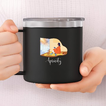 Discover Apricity 14oz Stainless Steel Tumblers Cozy Winter Reading Zip 14oz Stainless Steel Tumblers