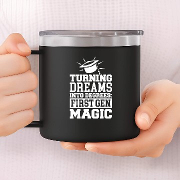 Discover First Generation College Student 1 Baseball Tees 14oz Stainless Steel Tumblers
