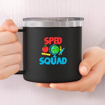 Discover SPED Special Education SPED Teacher Student 1 Baseball Tees 14oz Stainless Steel Tumblers