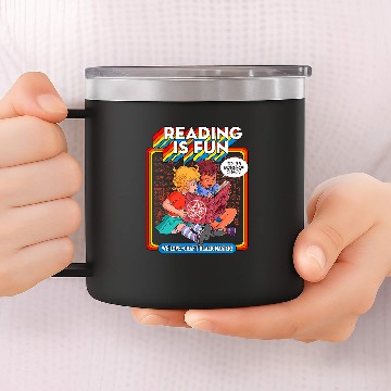 Discover Blackcraft Witchcraft Necronomicon beginner Reading is Fun Baseball Tees 14oz Stainless Steel Tumblers