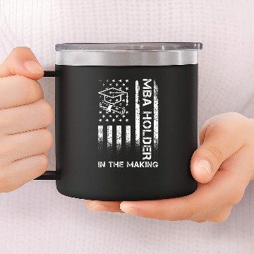 Discover MBA Student Business Degree Graduation 156 14oz Stainless Steel Tumblers