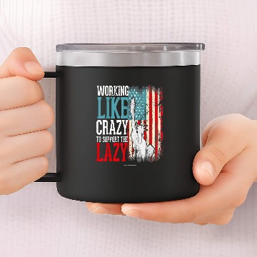Discover Working Like crazys Hard Worker Employed Lazy Sloth Support 14oz Stainless Steel Tumblers
