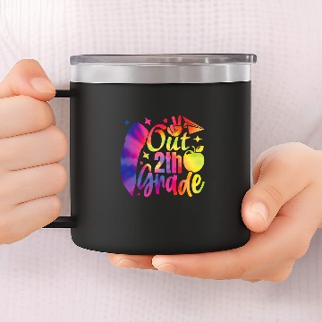 Discover Peace Out Second Grade Graduation Teacher Kids Graduation Baseball Tees 14oz Stainless Steel Tumblers