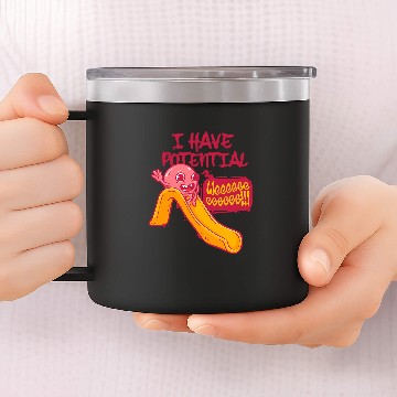 Discover I Have Potential Energy Funny Physics Science Teacher Nerds Baseball Tees 14oz Stainless Steel Tumblers