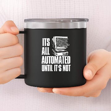 Discover Funny Coder Software Engineer Programmer Rpa Developer 14oz Stainless Steel Tumblers